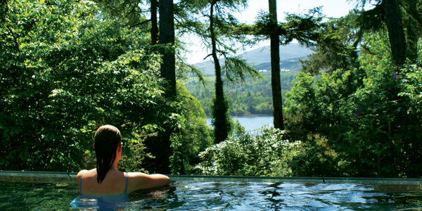 Female in the Infinity Pool