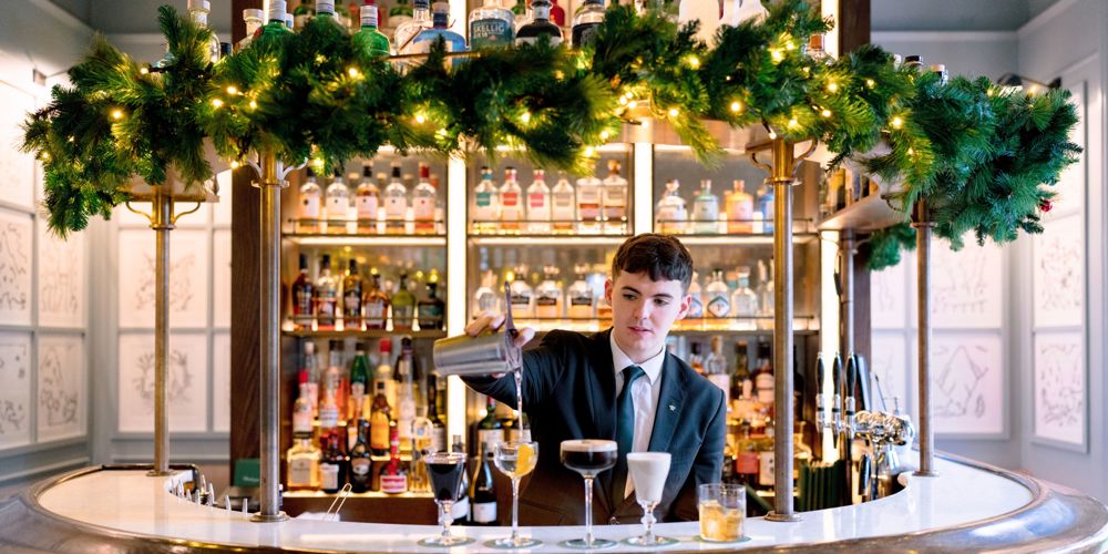 Christmas dining bar in Ireland