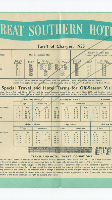 Train Tariff Leaflet